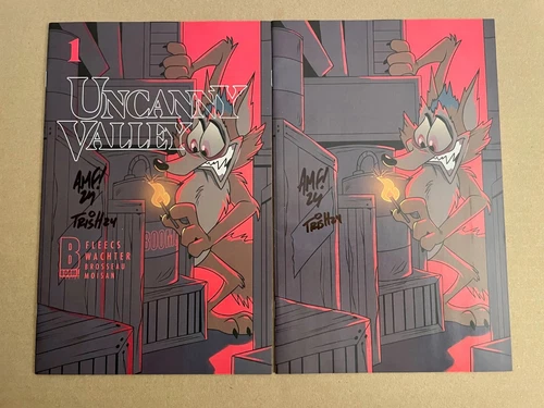SET: Uncanny Valley #1 Team-Up Variant & Virgin SIGNED Tony Fleecs Forstner BOOM