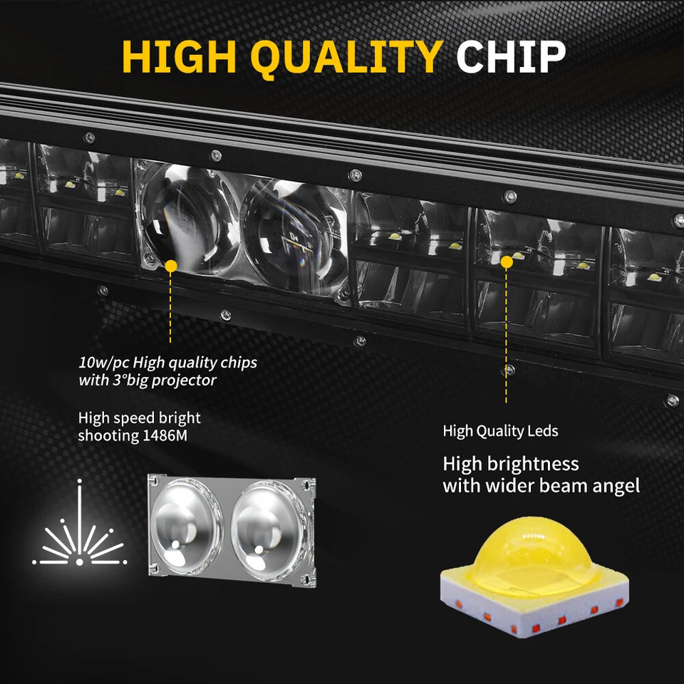 Laser 32" polegadas 580W LED barra de luz de trabalho offroad lâmpada de para-choque SUV 4X4Truck  - Imagem 3 de 4