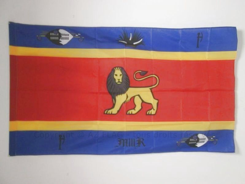 Drapeau Swaziland 150x90cm anti-effilochage pour pavoisement durable de Ngwane