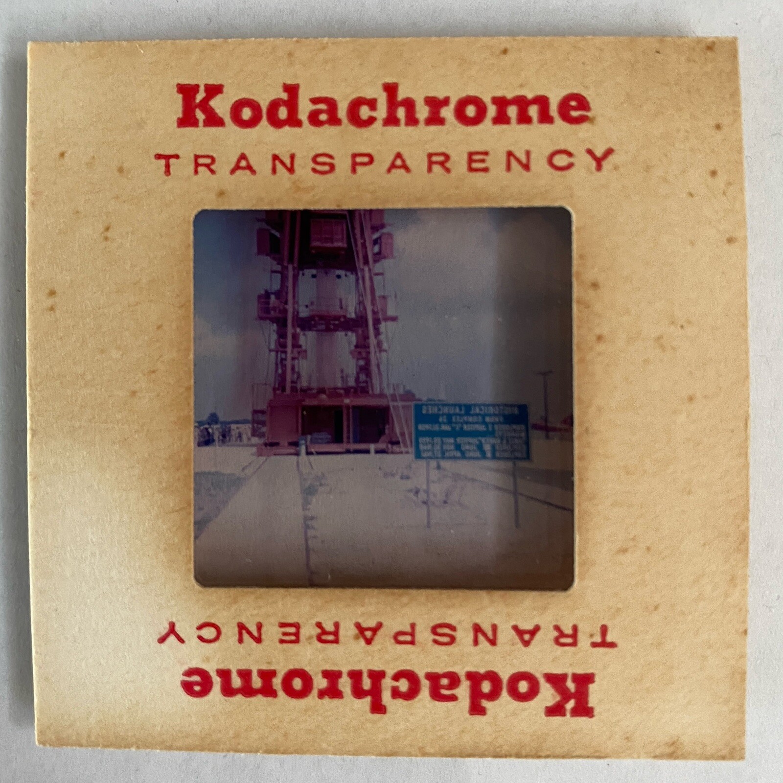 1972 Kennedy Space Center Historical Launches Sign Launch Complex 26