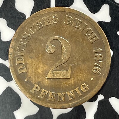 1876-H Germany 2 Pfennig Lot#T4224 Better Date