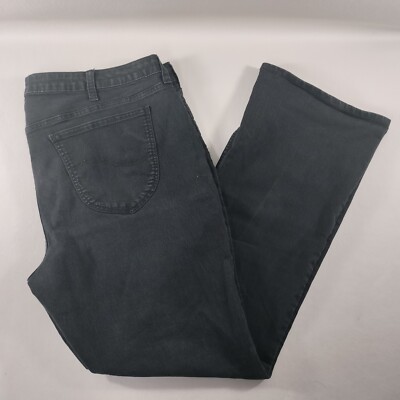 Lee Riders Mid Rise Bootcut Black Denim Jeans Womens Size Actual 42x31