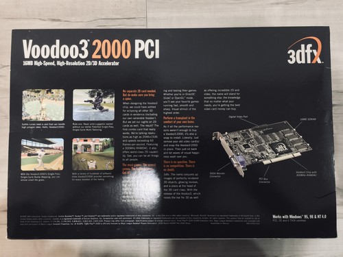 3dfx Voodoo3 2000 PCI 16MB Graphics Card, Upgradeable MEM, SGRAM Version, Poster - Picture 7 of 23