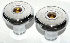 knob set air brake tractor trailer amber jewel screw on for Peterbilt Kenworth