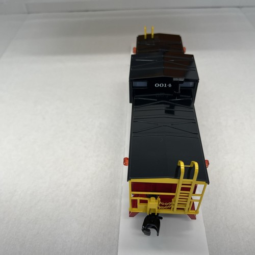 MTH RailKing 30-77378 Santa Fe Black Bonnet Ext. Vision Caboose New O #0014 Rare - Picture 7 of 18