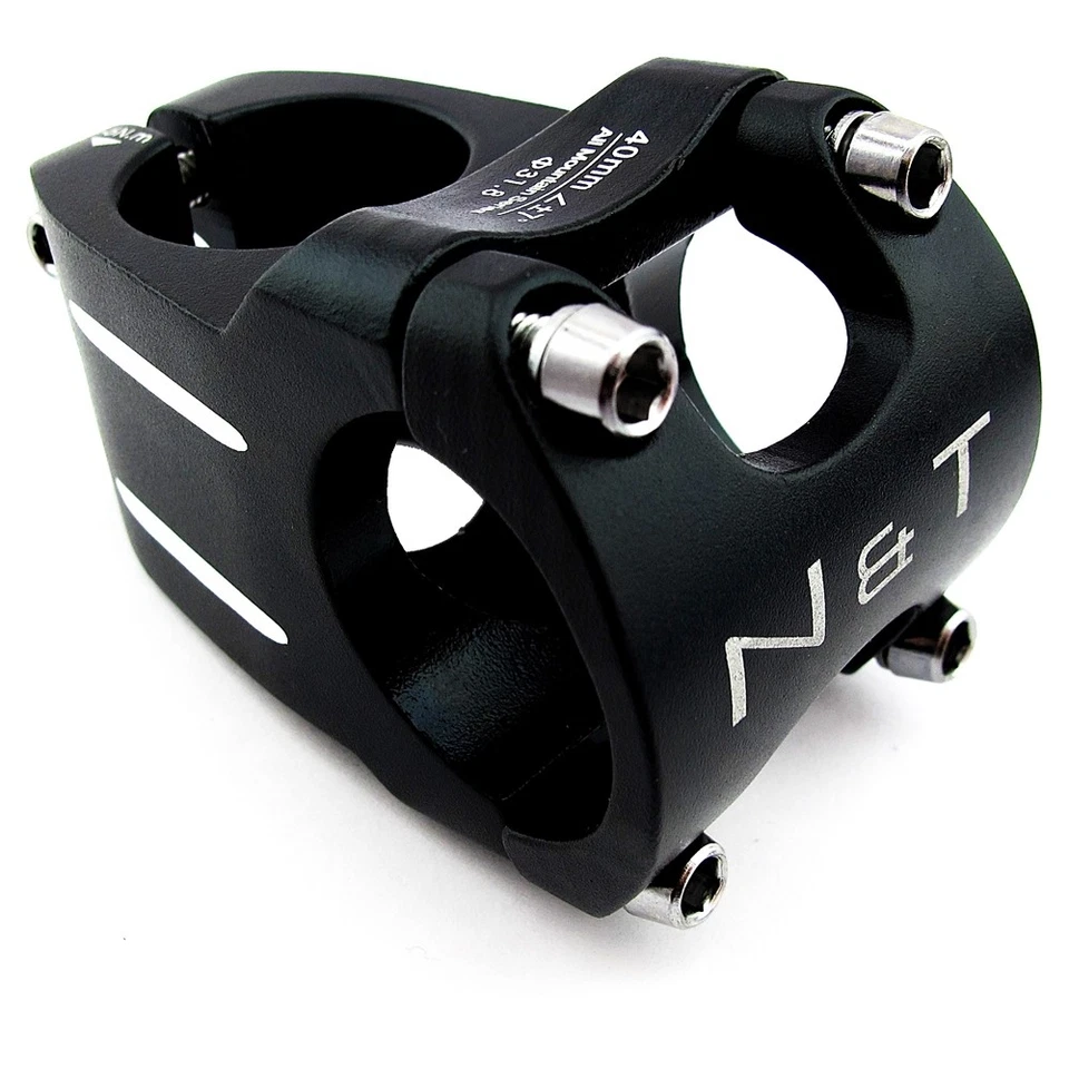 Bicycle 40mm Short Stem 28.6mm or 1-1/8" to 31.8mm Race Road Handlebar MTB BLACK - Image 2 of 2