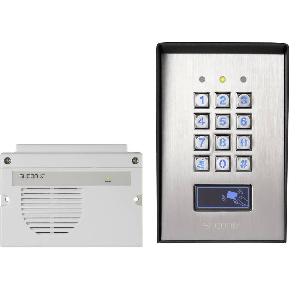 Sygonix 1582020 Serratura con codice Da parete IP66 con tastiera illuminata,