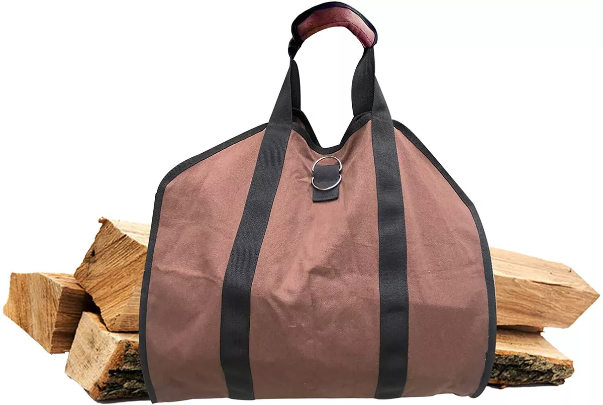 Firewood Carrier Bag,Canvas Wood Carrier，Log Carrier，Perfect for Carrying  Wood