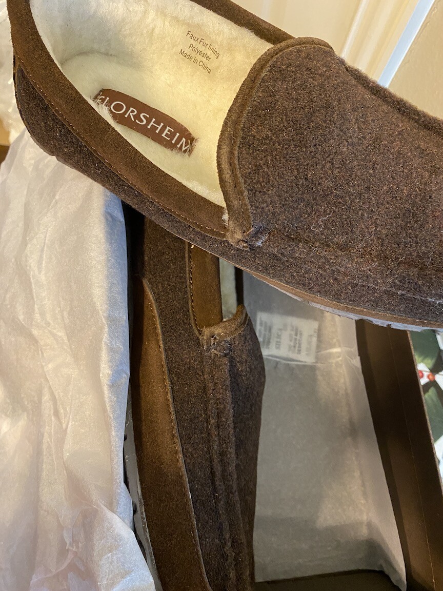 NIB MENS FLORSHEIM SLIPPERS sz 11 MOC 