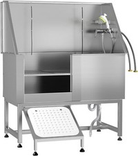 Professional Stainless Steel Dog Washing Station, Height Adjustable Dog Bathtub