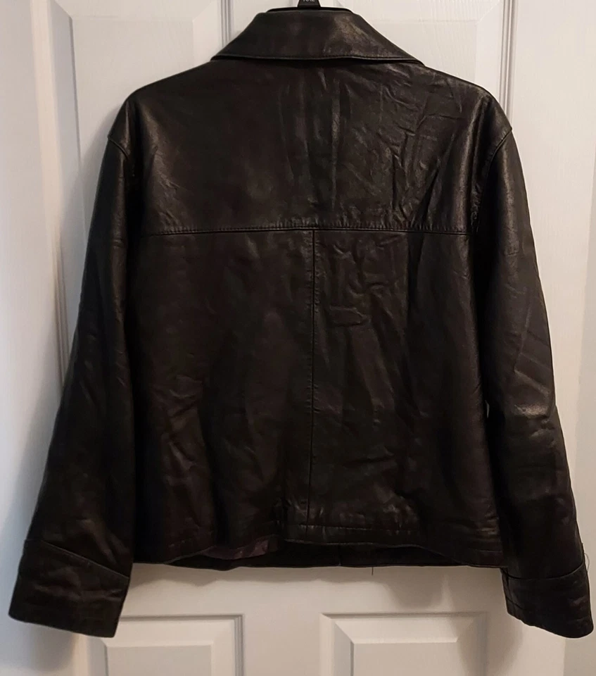Jaqueta de couro preta Global Idenity com forro Thinsulate - Imagem 3 de 4