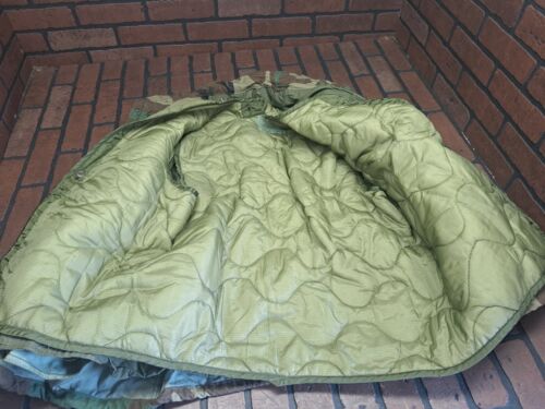 US Army Camo Field Coat Jacket Cold Weather Med Reg With Liner Un Worn - Picture 2 of 5