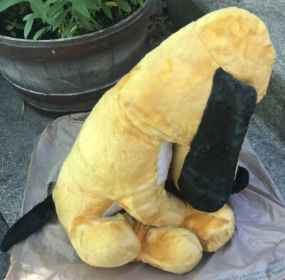 Vintage 1970s Disney World Park GIANT Pluto Dog Plush Stuffed