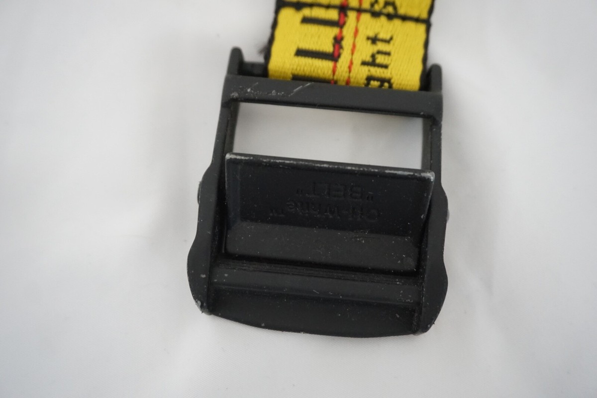 NWT Authentic Off-White Virgil Abloh Classic Industrial Logo Belt Yellow Web Designer × Off-White × Virgil Abloh OFF-WHITE Yellow Classic  main image 2
