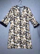 70s Zara Womens Shift Dress Size S Modern Retro Disco Neural Hippie Chic*
