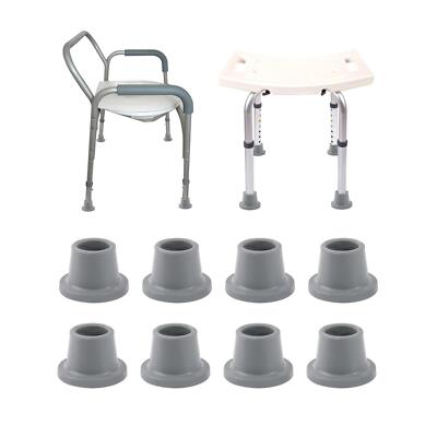 Pieces Shower Chair Feet Suction Cup Feet Gray Rubber Tips for Shower  Bench UK