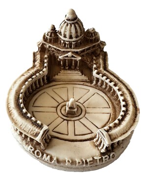 Vintage Vatican St. Peter s Basilica Roma S.Pietro Souvenir Model Made In Italy!