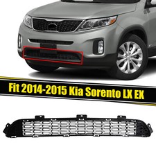 Fit For 2014 2015 Kia Sorento Lx Ex Black Front Bumper Lower Grille Grill