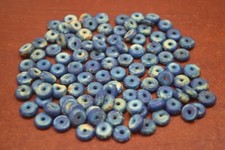 200 PCS DYED BLUE BUFFALO BONE ROUND BEADING BEADS 10MM