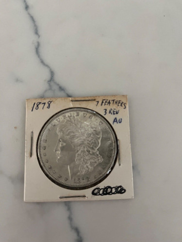 1878 Rare 7 Feathers/3rd Reverse Morgan Silver Dollar ~ High Grade Lustrous