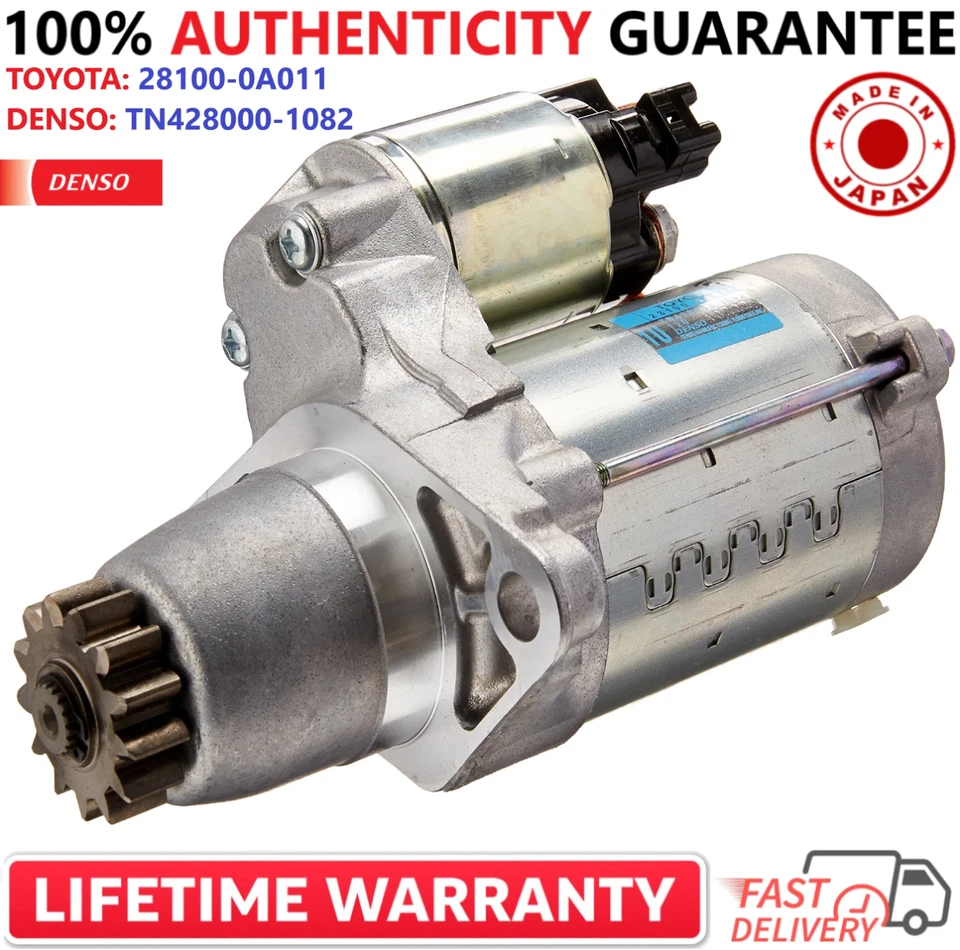 Motor De Arranque DENSO 28100-0A011 GENUINO Para Toyota Lexus Scion 2002-2010 Foto 2 de 4