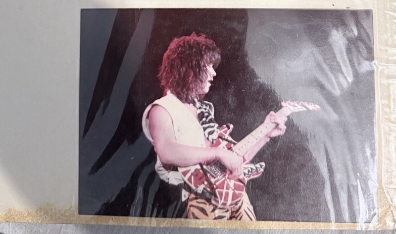 Eddie Van Halen Original Concert Photo 1980s