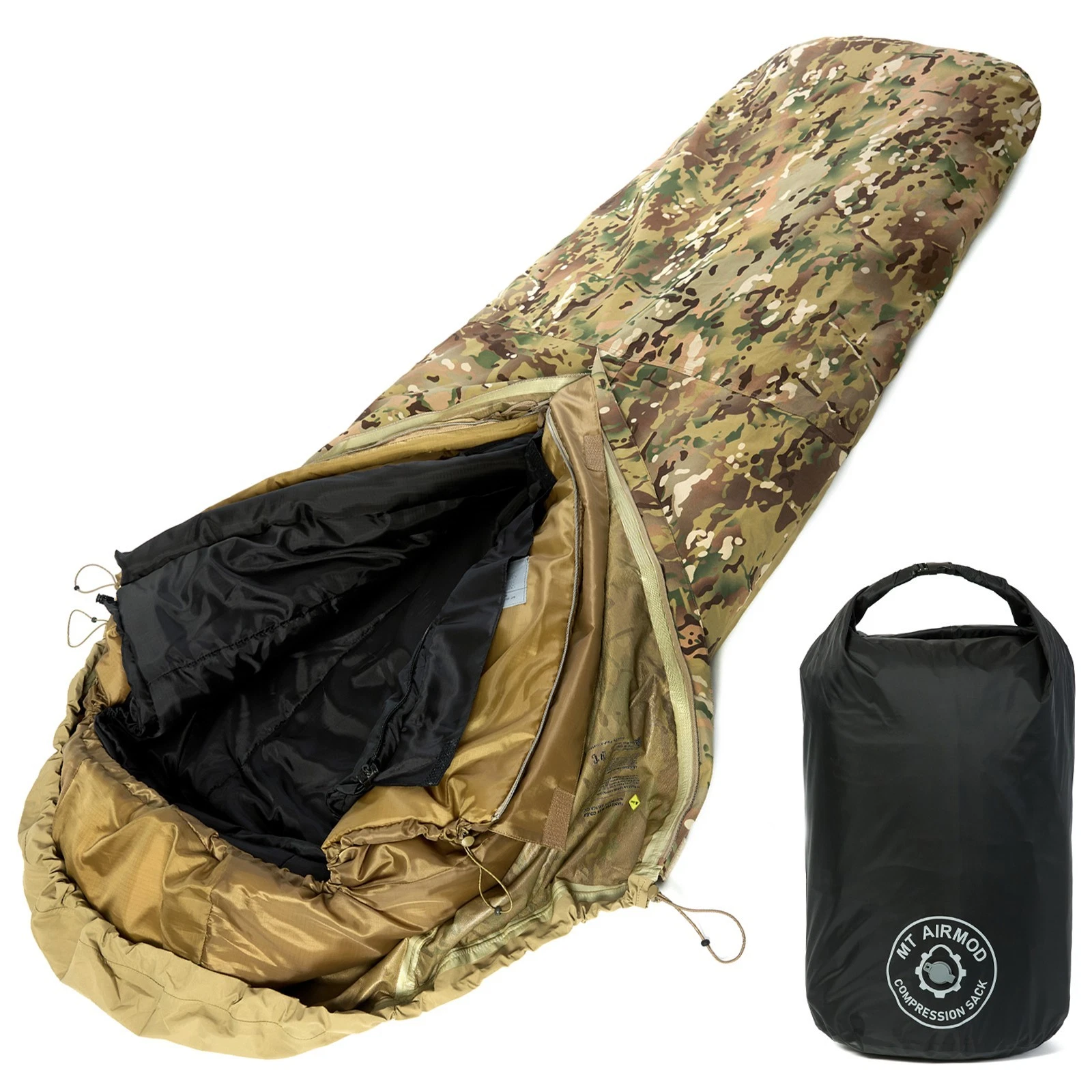 Military Modular 3-Layer Sleeping System Cold Weather Waterproof Bivy Cover