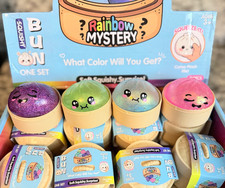 4x Mini Glitter Squishy Dumpling Sensory Fidget Toy