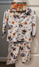 Disney Mickey Minnie Halloween Flannel 2 Piece Pajamas Unisex Size 24 Months NWT