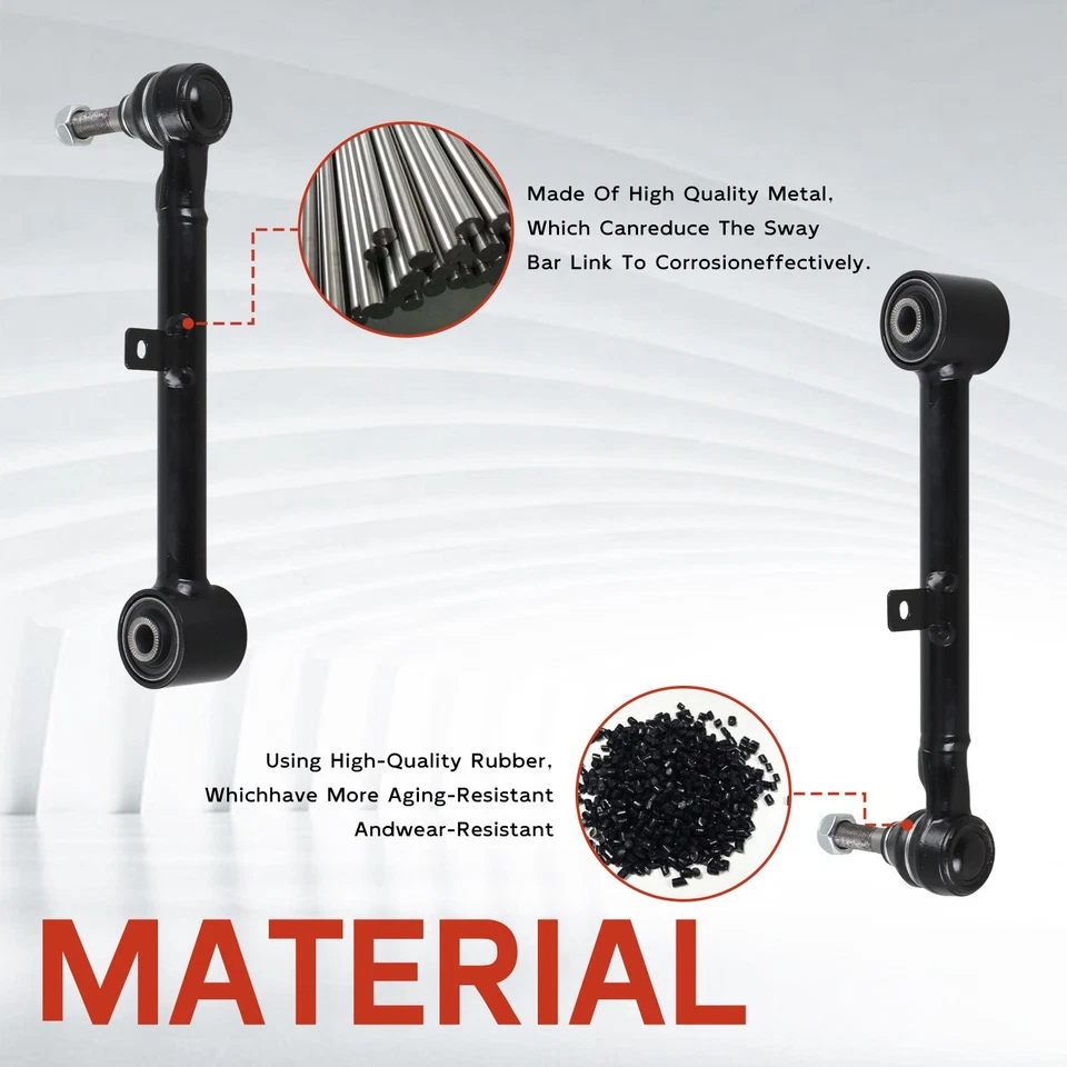 Par de barras de amarre traseras con rótula para 1998-2005 LEXUS GS300/1998-2000 GS400/GS430 Foto 3 de 4