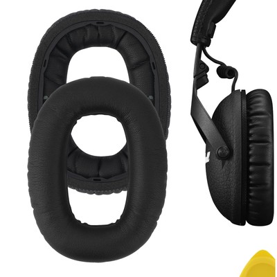 Geekria Protein Leather Ear Pads for Marshall Monitor II ANC Headphones (Black)