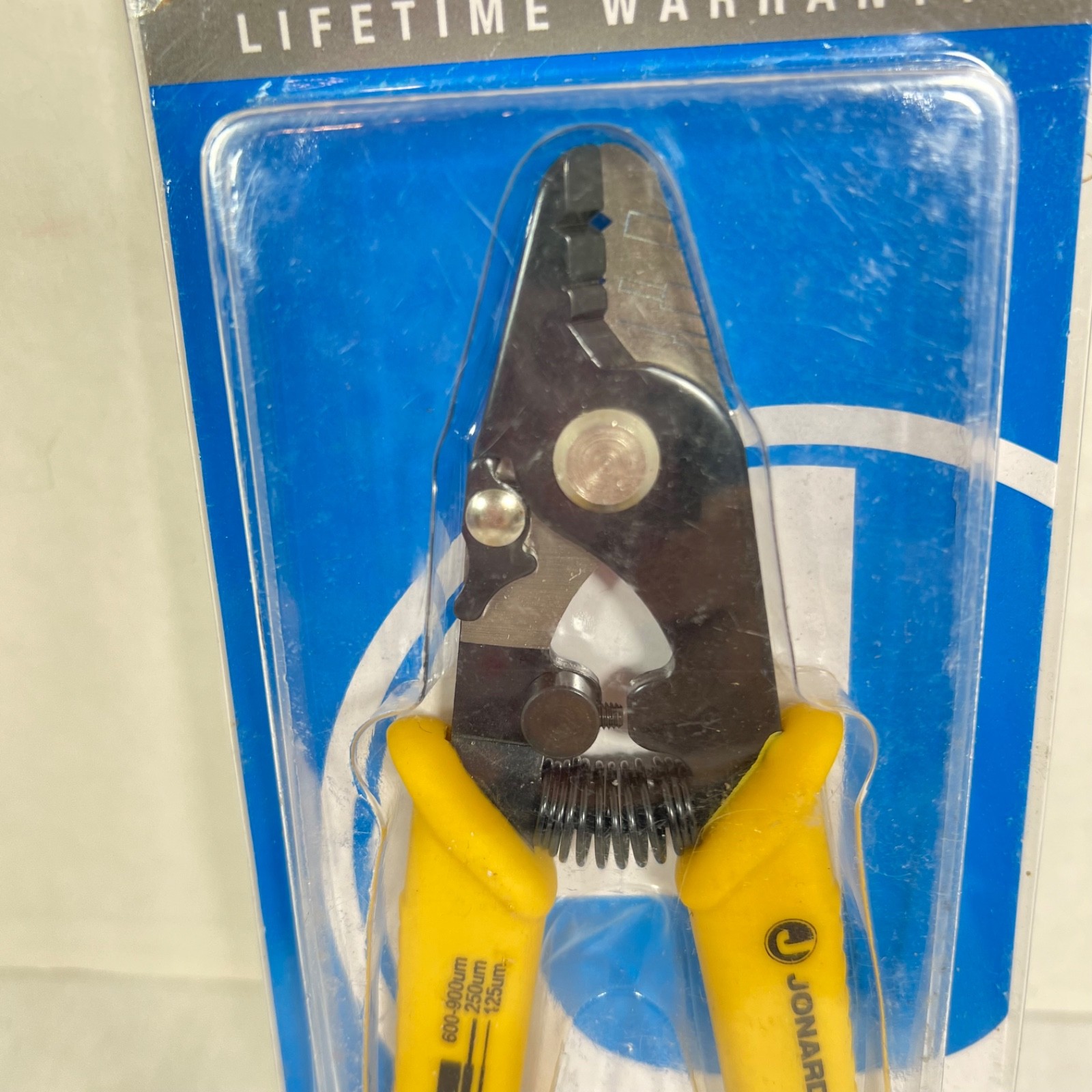 Jonard Tools JIC-375 Three Hole Fiber Optic Stripper with TPR Handle, 6" Length,