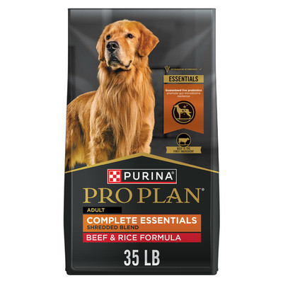 Purina Pro Plan Complete Essentials Shredded Blend Beef And Rice Dog Food Dry