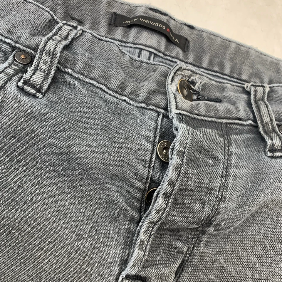 John Varvatos USA Jeans Men Size 30 Wight Skinny Button Fly 27" Inseam 55-30 - Image 3 of 4