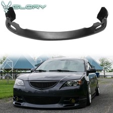 Fits 04-06 Mazda 3 S Sedan K Style Front Bumper Lip Spoiler Pu Unpainted Black