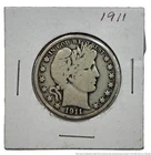 Terrific 1911 P Philadelphia Barber Early Silver Half Dollar 50C Coin