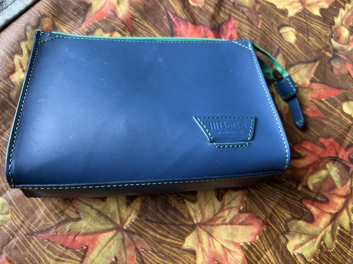 IIIBeCa by Joy Gryson Backpack Bag Womens Blue Leather Drawstring Front Pocket Blue IIIBeca by Joy Gryson Leather Bag Saddle Crossbody Bag  main image 2
