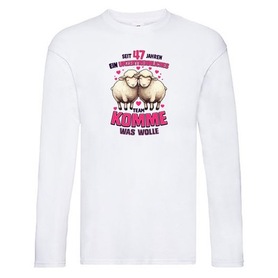 47 Jahre Verheiratet | 47 Jahre ein Team | Ehepaar Long Sleeve Weiß