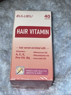 BULUBIU Hair Treatment Serum - No Rinse with Argan Macadamia Avocado Oils NEW 