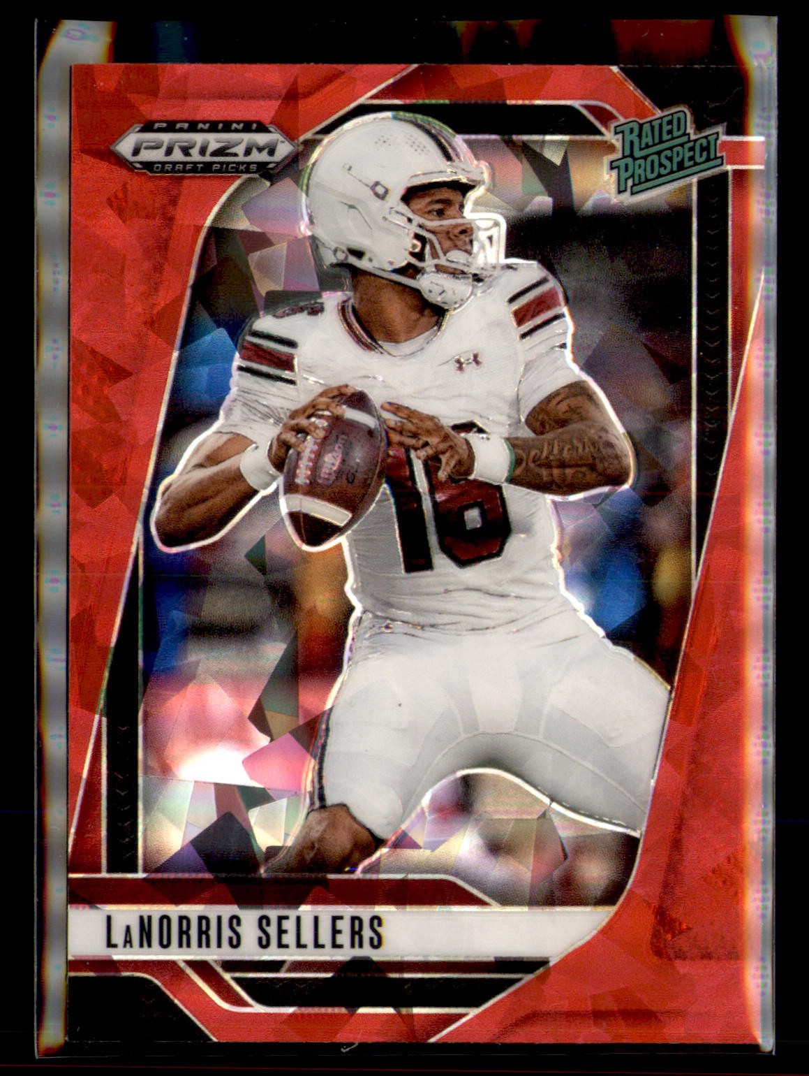2025 Panini Prizm Draft Picks #165 LaNorris Sellers Prizms Red Ice