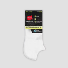 Men's Hanes Premium Performance Power Cool No Show Socks SHOE SIZE 6-12 6 pair