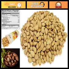 Raw Jumbo California Almonds in Shell - Natural Whole Nuts, 4 Lbs Resealable Bag