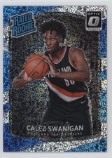 2017 Panini Donruss Optic Rated Rookie White Sparkle Prizm Caleb Swanigan 14cm