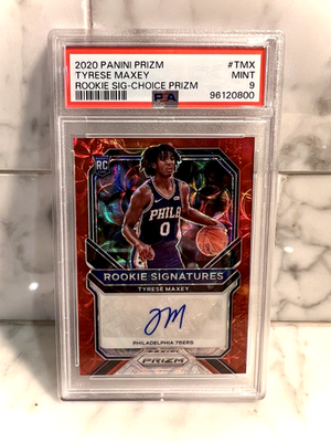 Tyrese Maxey 2020-21 Panini Prizm Rookie Signatures #TMX Choice