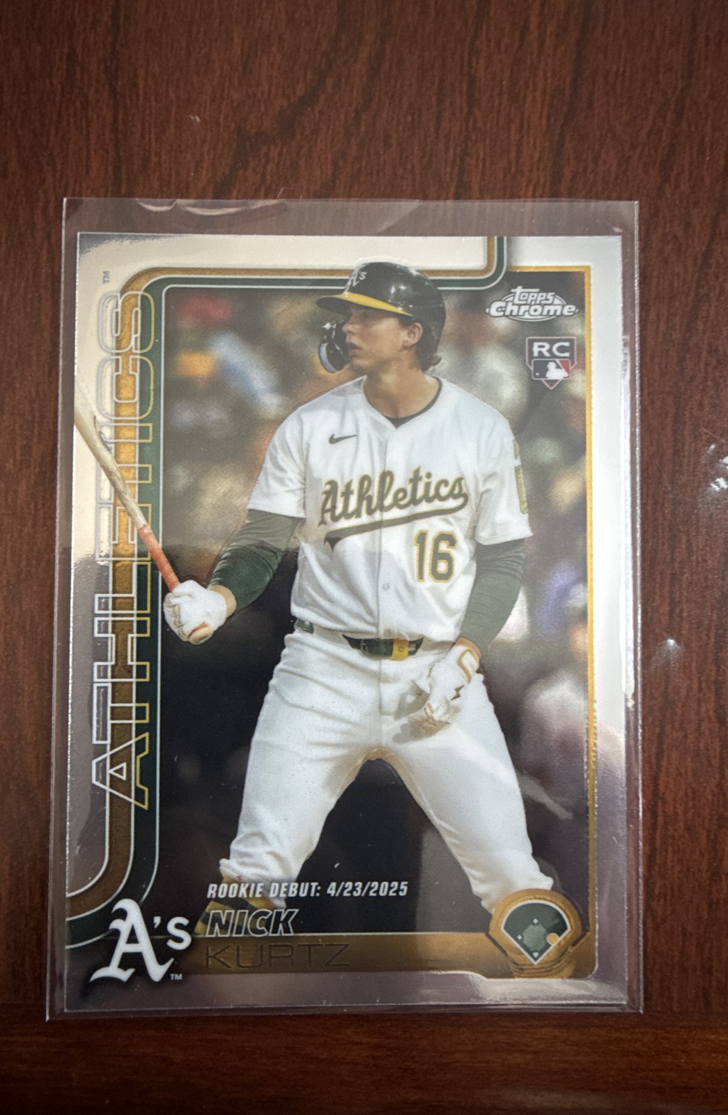 2025 Topps Chrome Update Series - Rookie Debut Nick Kurtz #USC180 (RC)