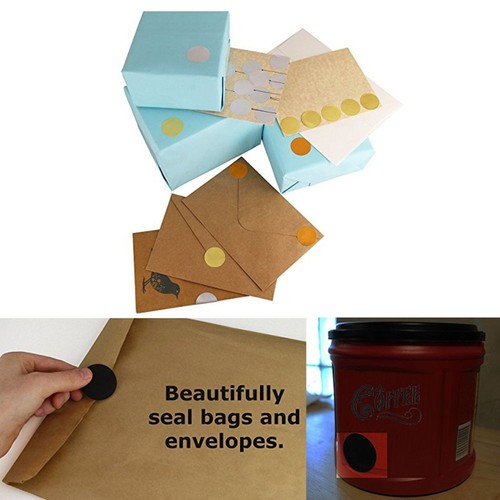 Rollo de papel multicolor multiusos no tóxico 500 piezas hágalo usted mismo etiqueta adhesiva - Imagen 11 de 21