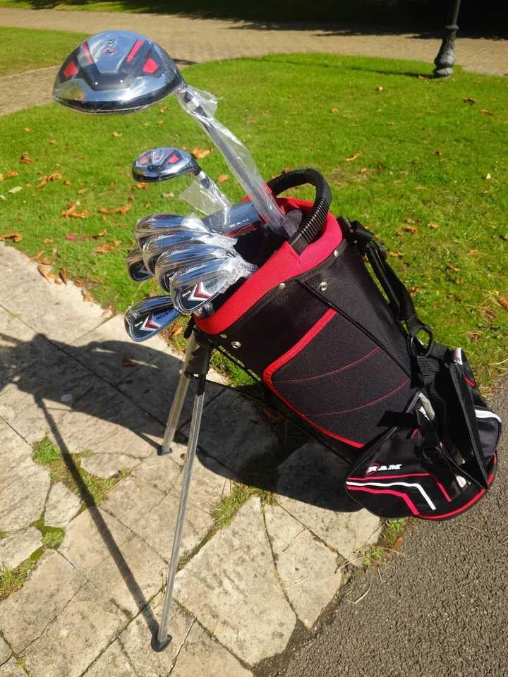 Ram Accubar Golf Set With Stand Bag, RH NEW S Flex Graphite/Steel No 3 Wood. - Image 3 of 4