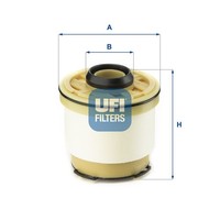Kraftstofffilter UFI 26.102.00 Filtereinsatz FüR Ranger TKE Ford Tdci 4X4