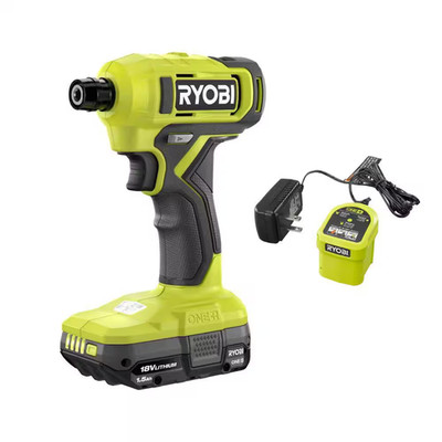 ONE+ 18V Cordless 1/4 In. Hex Screwdriver Kit with 1.5 Ah Battery and Charger