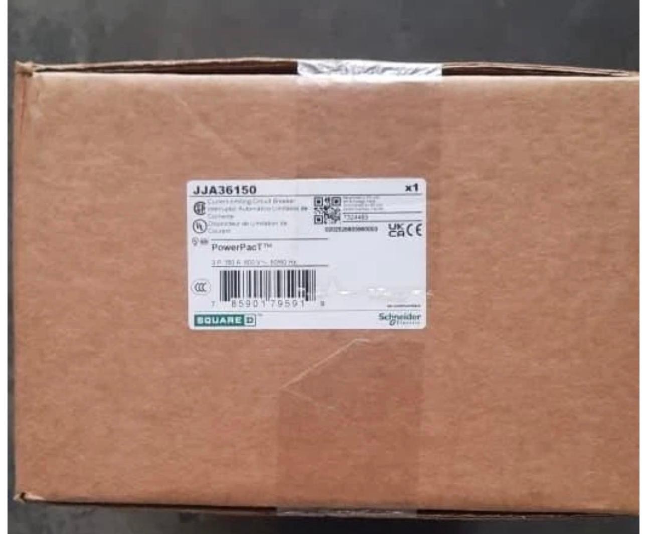 Square D JJA36150, MCCB 150A 3P 25KA, Made in Mexico